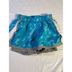 Champion Girls Teal Lined girls Running Shorts Size Medium 7/8